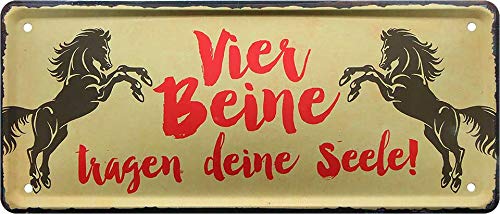 vier_beine_tragen_deine_seele_blechschild