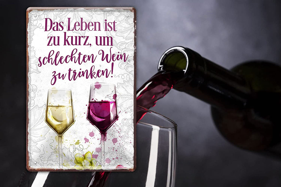 wein_20x30cm_blechschild_flasche