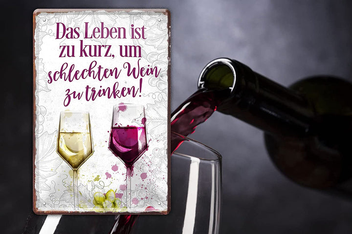 wein_20x30cm_blechschild_flasche