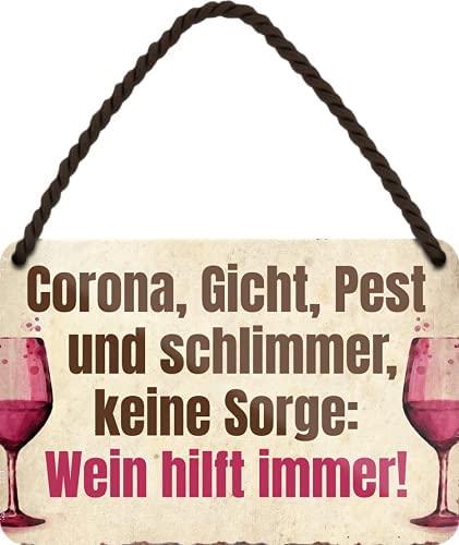 wein_corona_18x12cm_blechschild_weiss