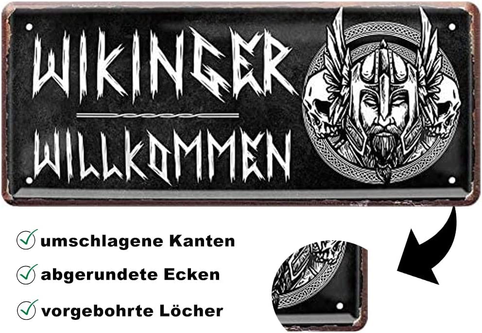 wikinger_blechschild_28x12cm_beschreibung