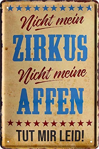 zirkus_blechschild_20x30cm