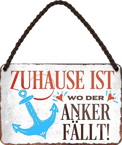zuhause_18x12cm_blechschild